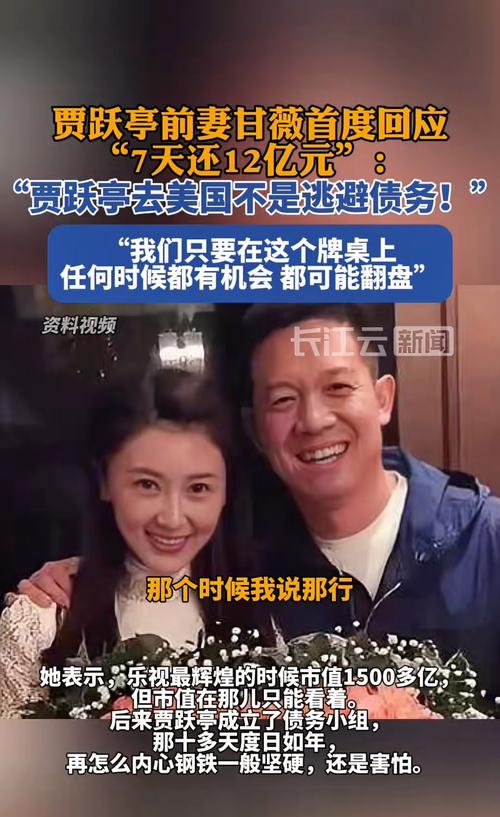 甘薇贾跃亭离婚,贾跃亭和甘薇什么时候结婚的
